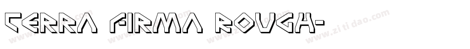 Terra Firma Rough字体转换